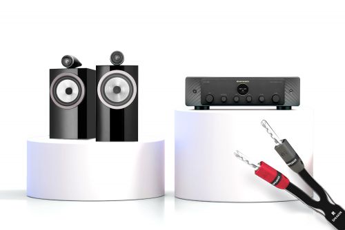 Marantz MODEL 40n Integrated Stereo Amplifier & Bowers & Wilkins 705 S3 2-Way Bookshelf Speakers Hi-Fi Stereo System