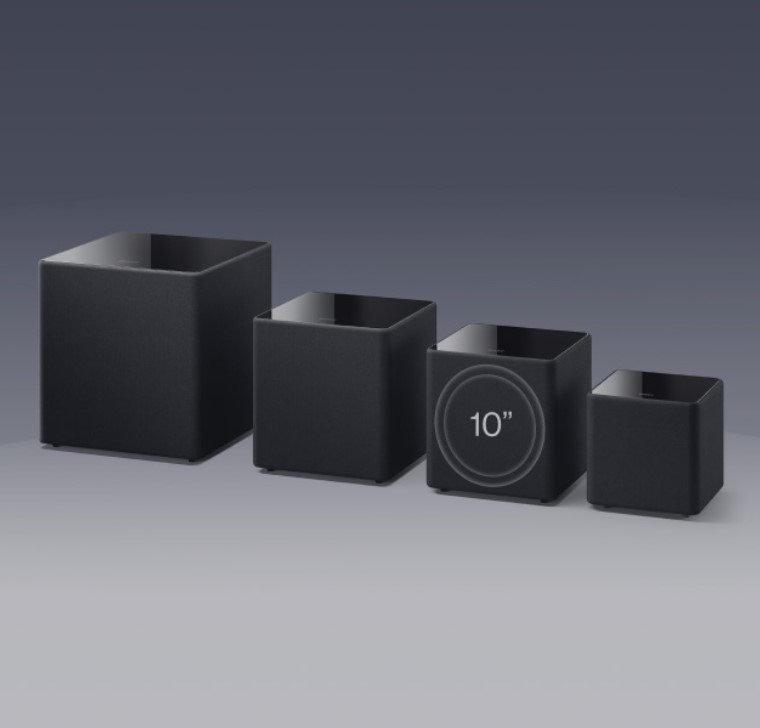 KEF KUBE 10 MIE 10-Inch Active/Powered Subwoofer - Versatile immersion