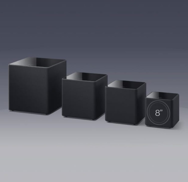 KEF KUBE 8 MIE 8-Inch Active/Powered Subwoofer - Versatile immersion