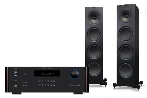 Rotel RA-1572MKII Amplifier and KEF Q950 Floorstanding Speakers Hi-Fi Stereo System