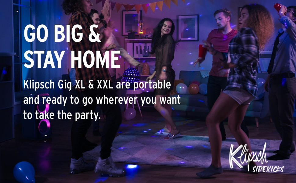 Klipsch Gig XXL Portable Wireless Bluetooth® Party Speaker - Go Big & Stay Home