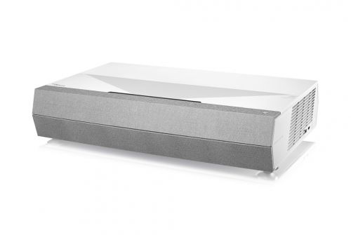Optoma CinemaX P2 4K UHD HDR Smart UST Ultra-Short-Throw Home Projector | Soundbar