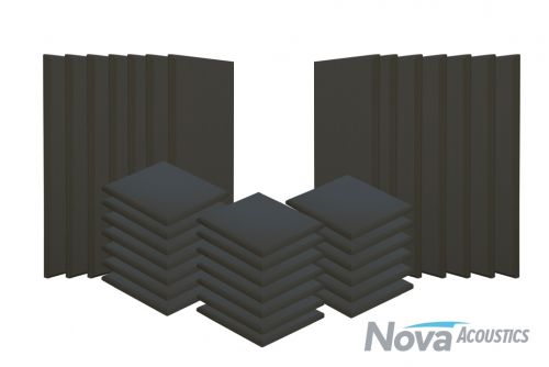 Nova Acoustic SoundBlock Paris Sound Absorber Panels Pack (Set of 34)