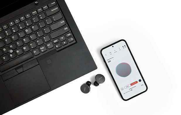 Denon AH-C15PL Perl Pro Active Noise Cancelling In-ear Wireless Headphones - CONNECT TO TWO DEVICES SIMULTANEOUSLY